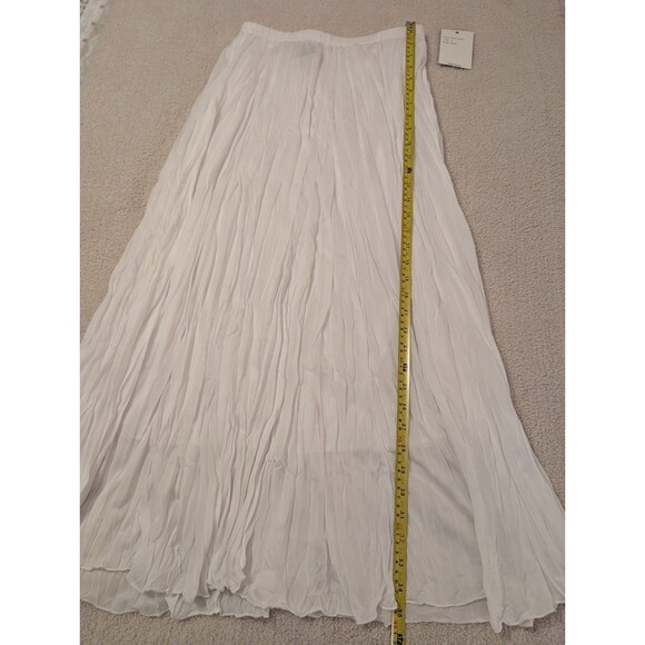 NWT Zac And Rachel White Maxi Skirt Boho Flowy Size S - Picture 5 of 8